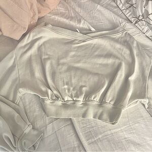 Urban Outfitters off shoulder cropped sweatshirt in XS